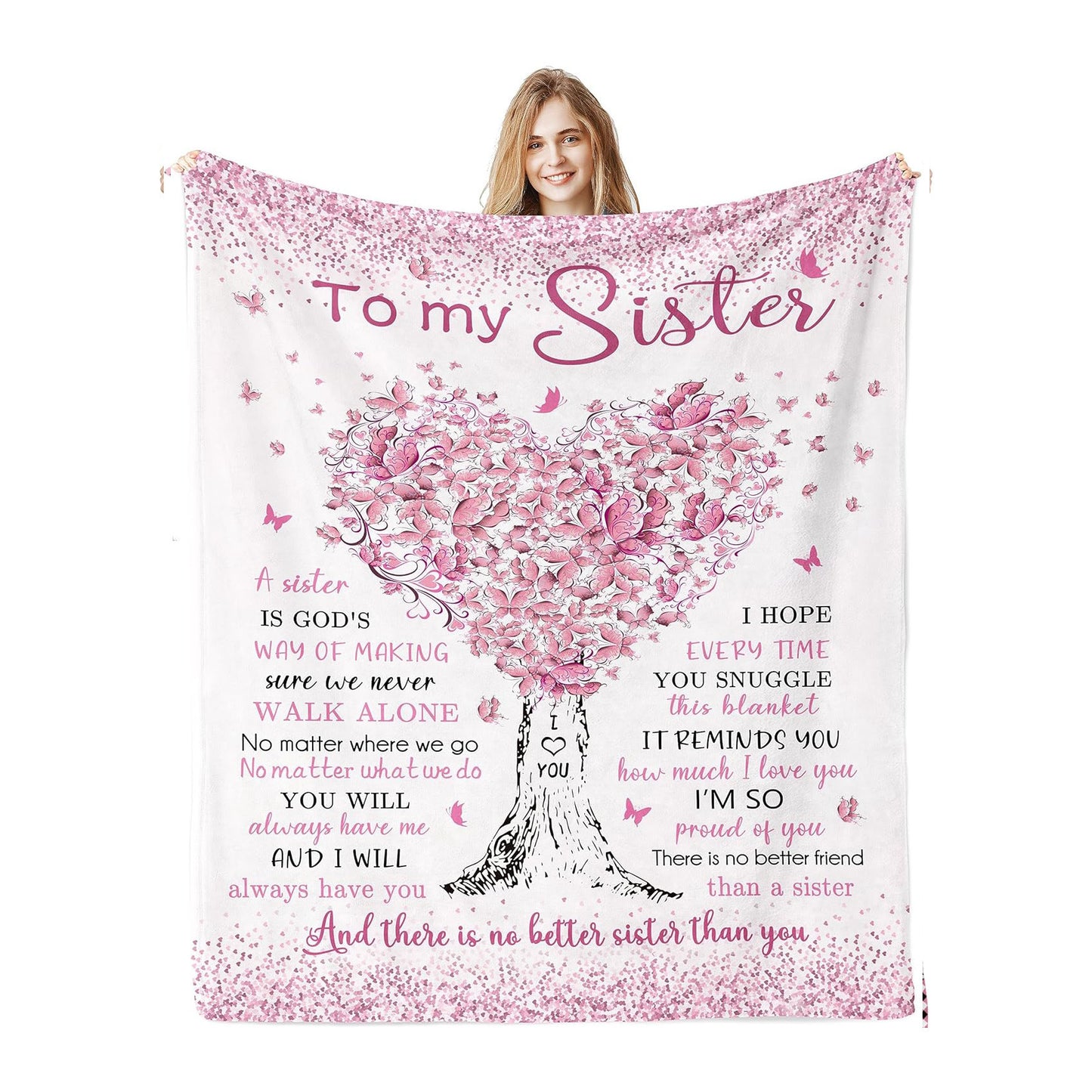 "To My Granddaughter" Soft Sherpa Blanket
