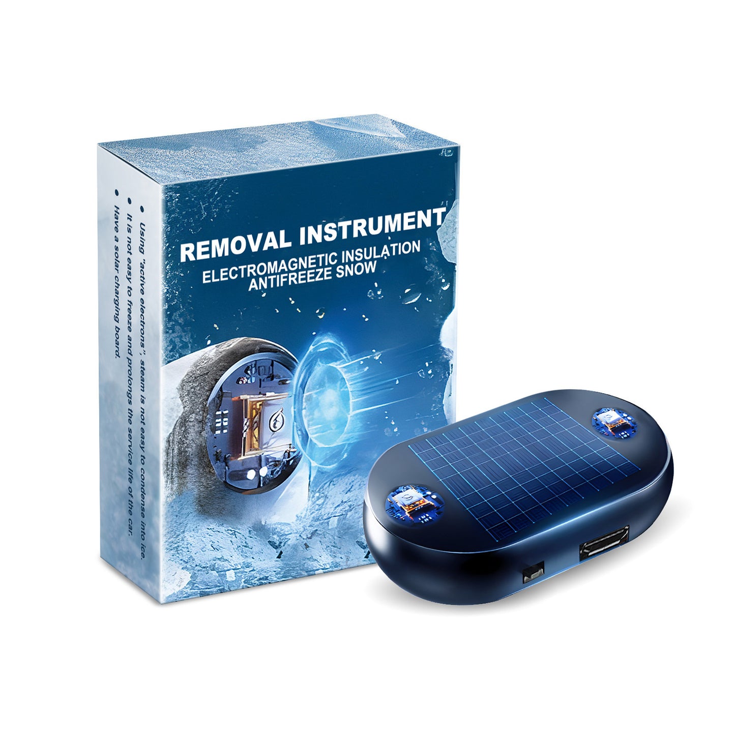 Solar Electromagnetic Molecular Interference Freeze and Snow Remover