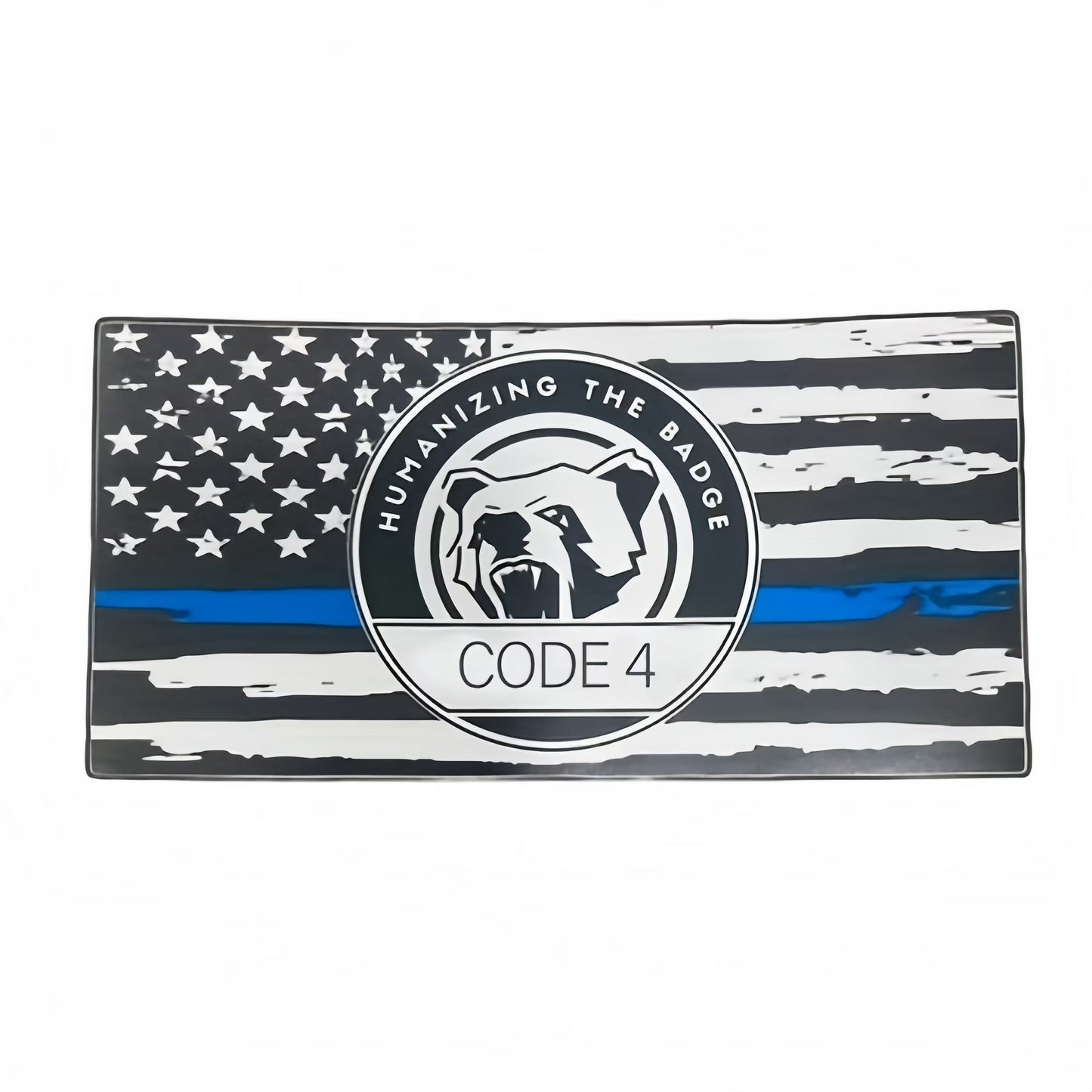 6 PCS Thin Blue Line Flag Car Decal - Police Support Stickers