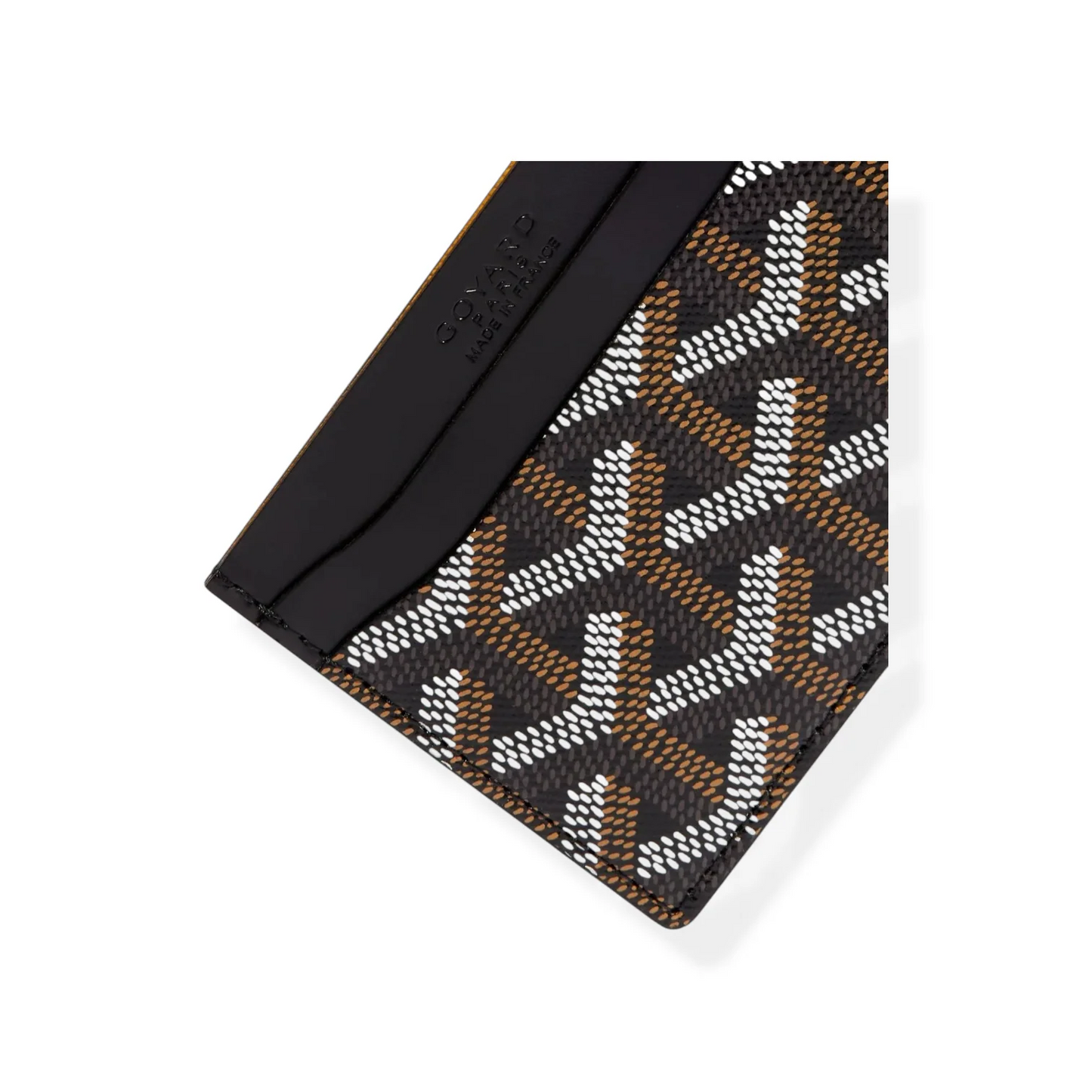 Classic French Pattern Slim Leather Card Wallet