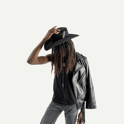 1000X Jerarch Feathered Cowboy Hat