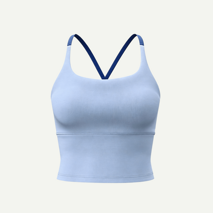 Sporty Women's Criss Cross Yoga Sports Bra