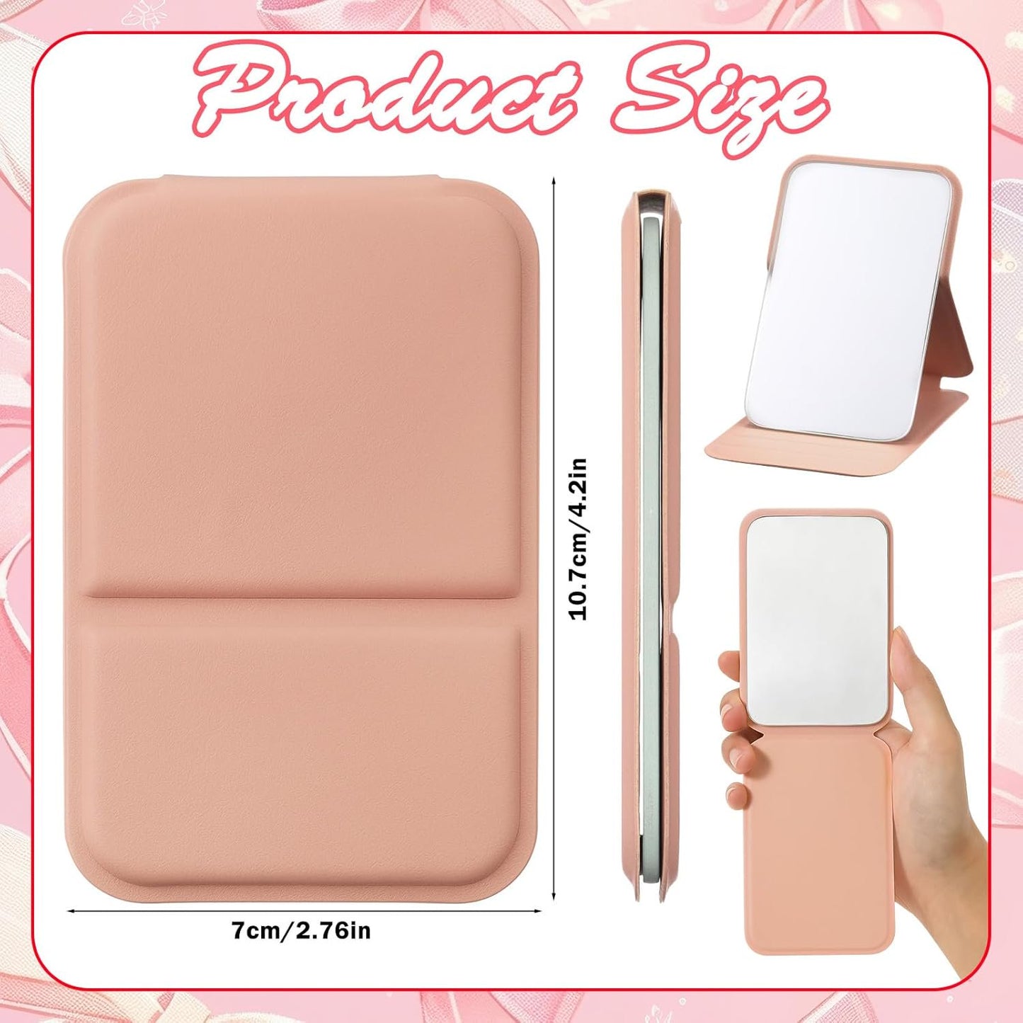 6 Pack Folding Compact Portable Mirror
