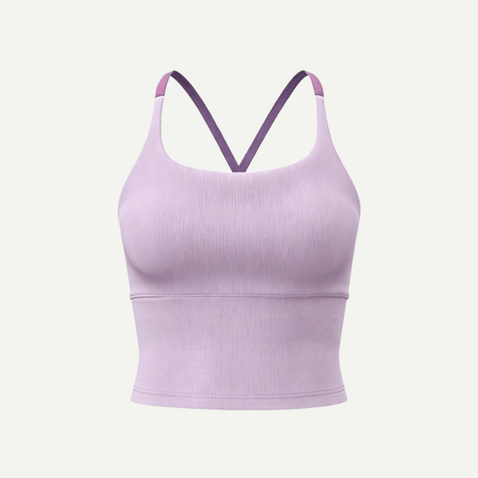Sporty Women's Criss Cross Yoga Sports Bra