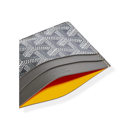 Classic French Pattern Slim Leather Card Wallet