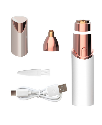 2-in-1 Electric Facial & Eyebrow Hair Trimmer for Women