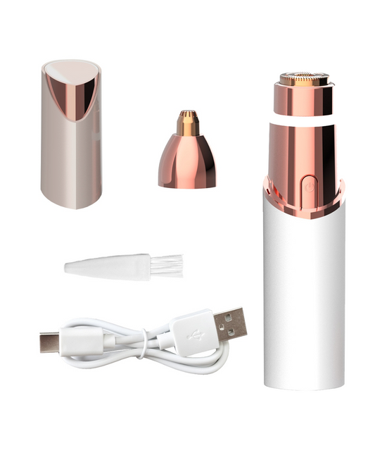 2-in-1 Electric Facial & Eyebrow Hair Trimmer for Women