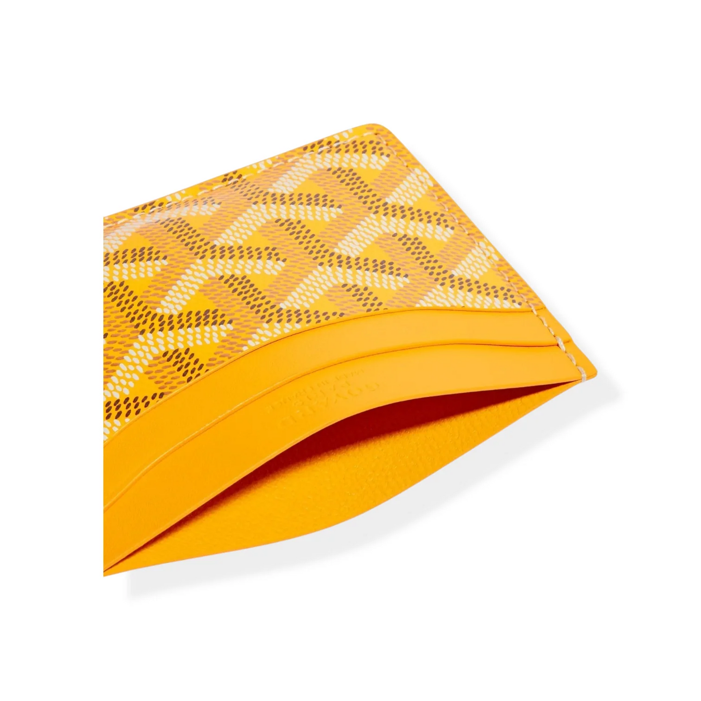 Classic French Pattern Slim Leather Card Wallet