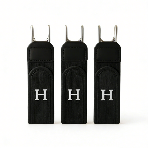 2Pcs Metal Hook Elastic Belt