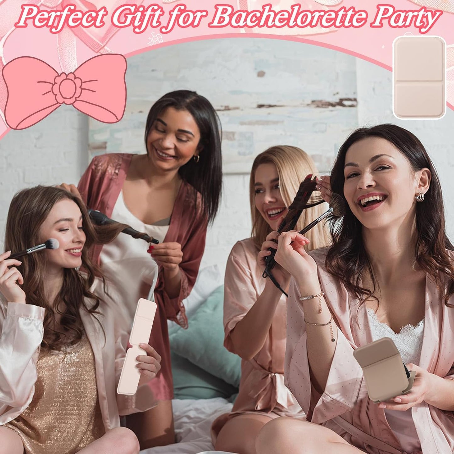 6 Pack Folding Compact Portable Mirror