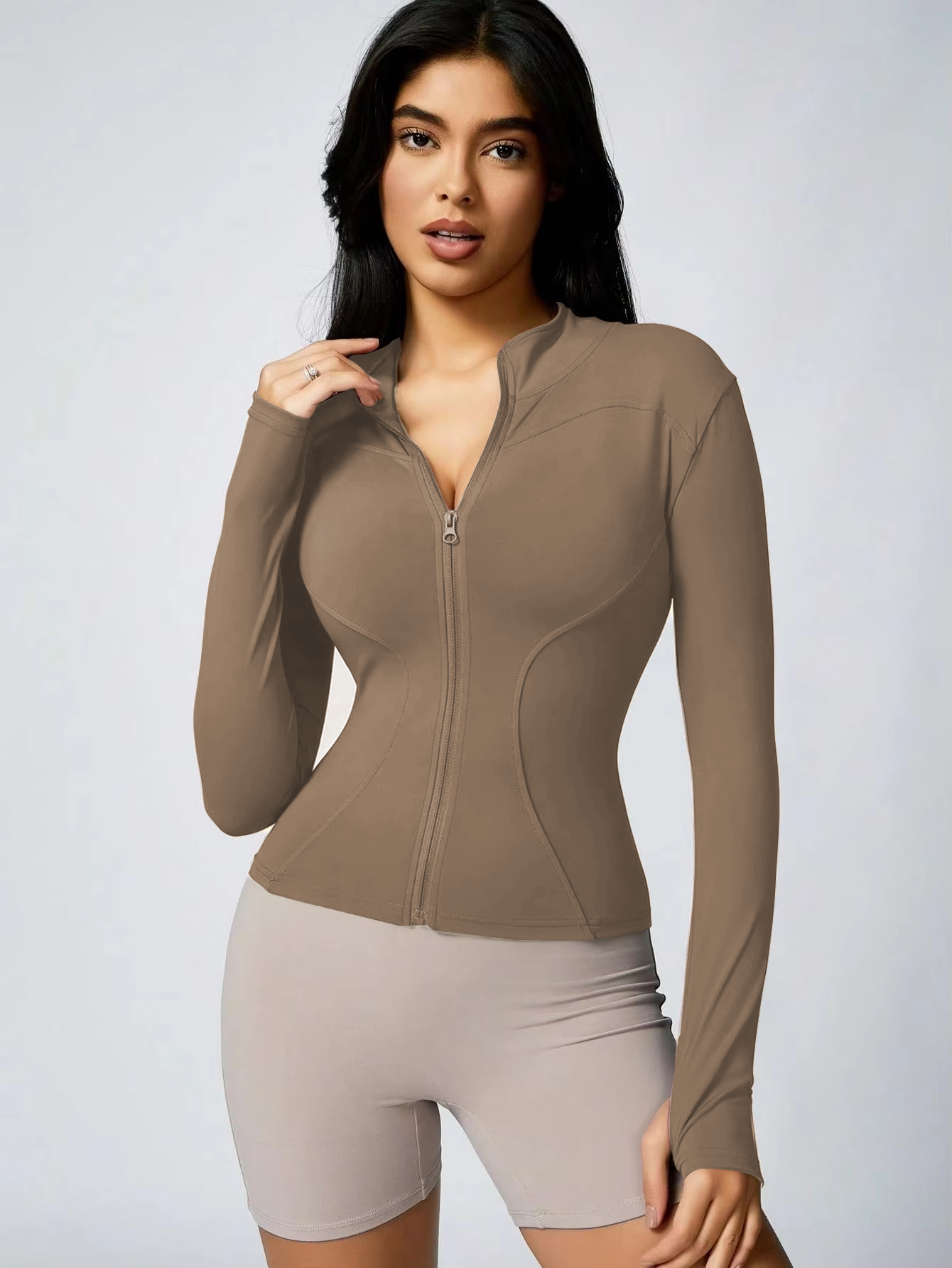 Women’s Full Zip Sports Jacket for Yoga