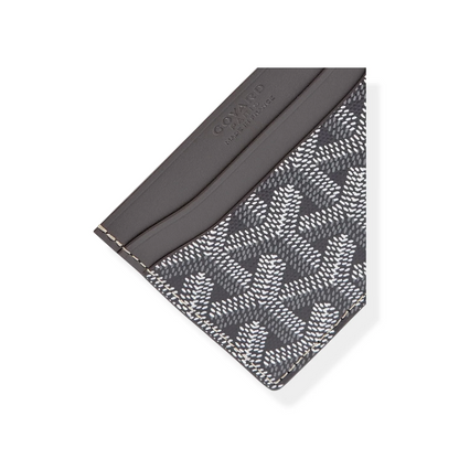 Classic French Pattern Slim Leather Card Wallet