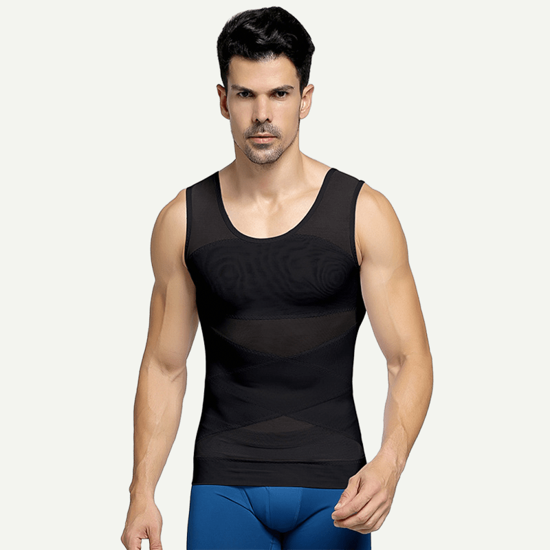Men's Mesh Breathable Compression Shapewear Vest