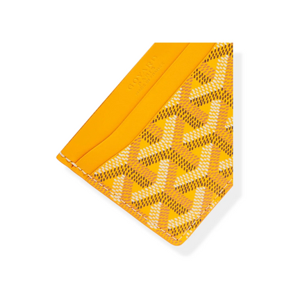 Classic French Pattern Slim Leather Card Wallet