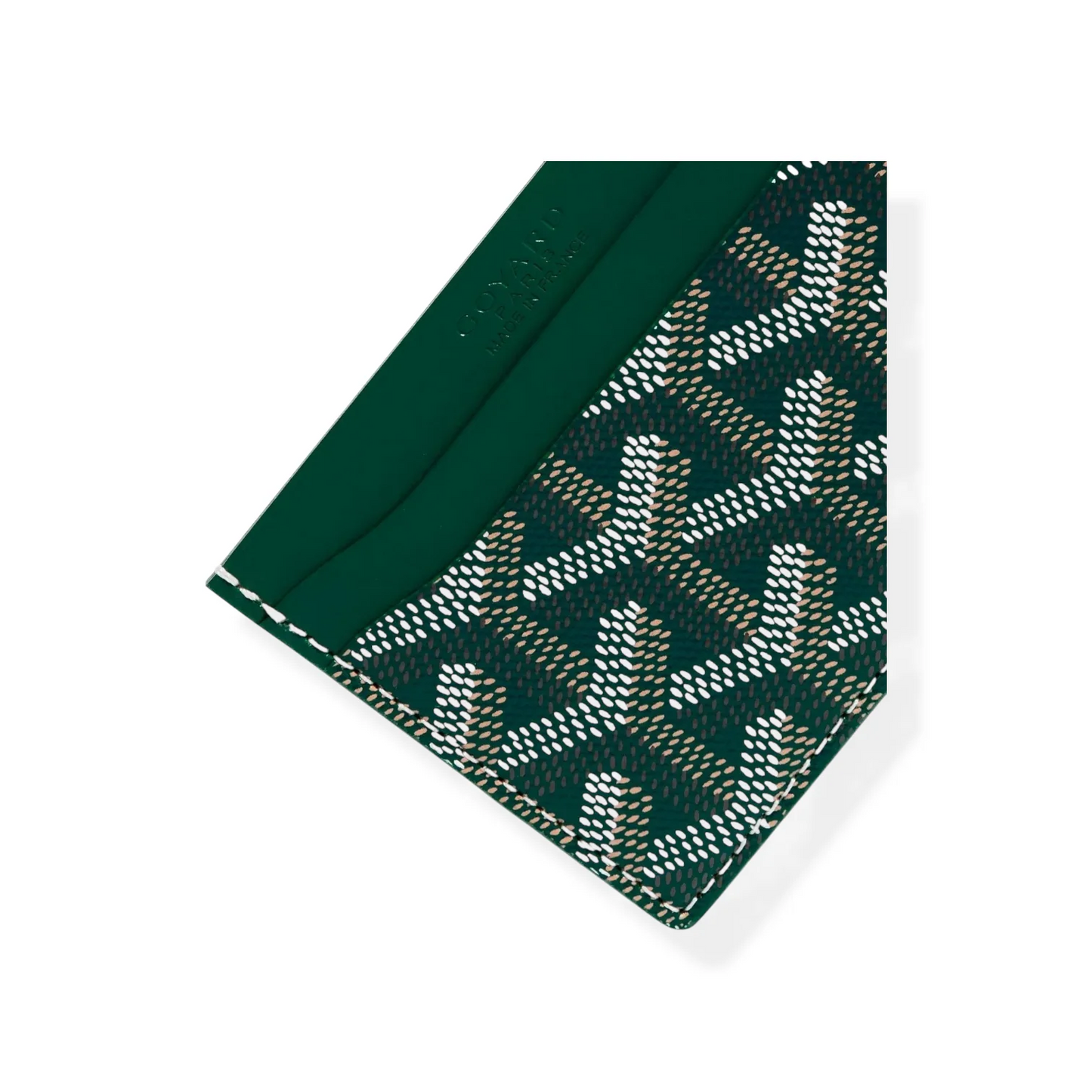 Classic French Pattern Slim Leather Card Wallet