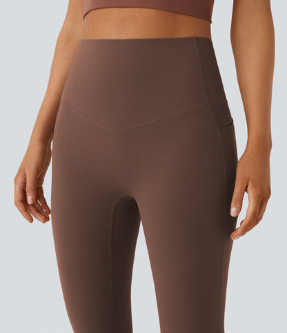 UltraSculpt™ SoCinched High Waisted Tummy Control Side Pocket Shaping Yoga Bootcut Leggings