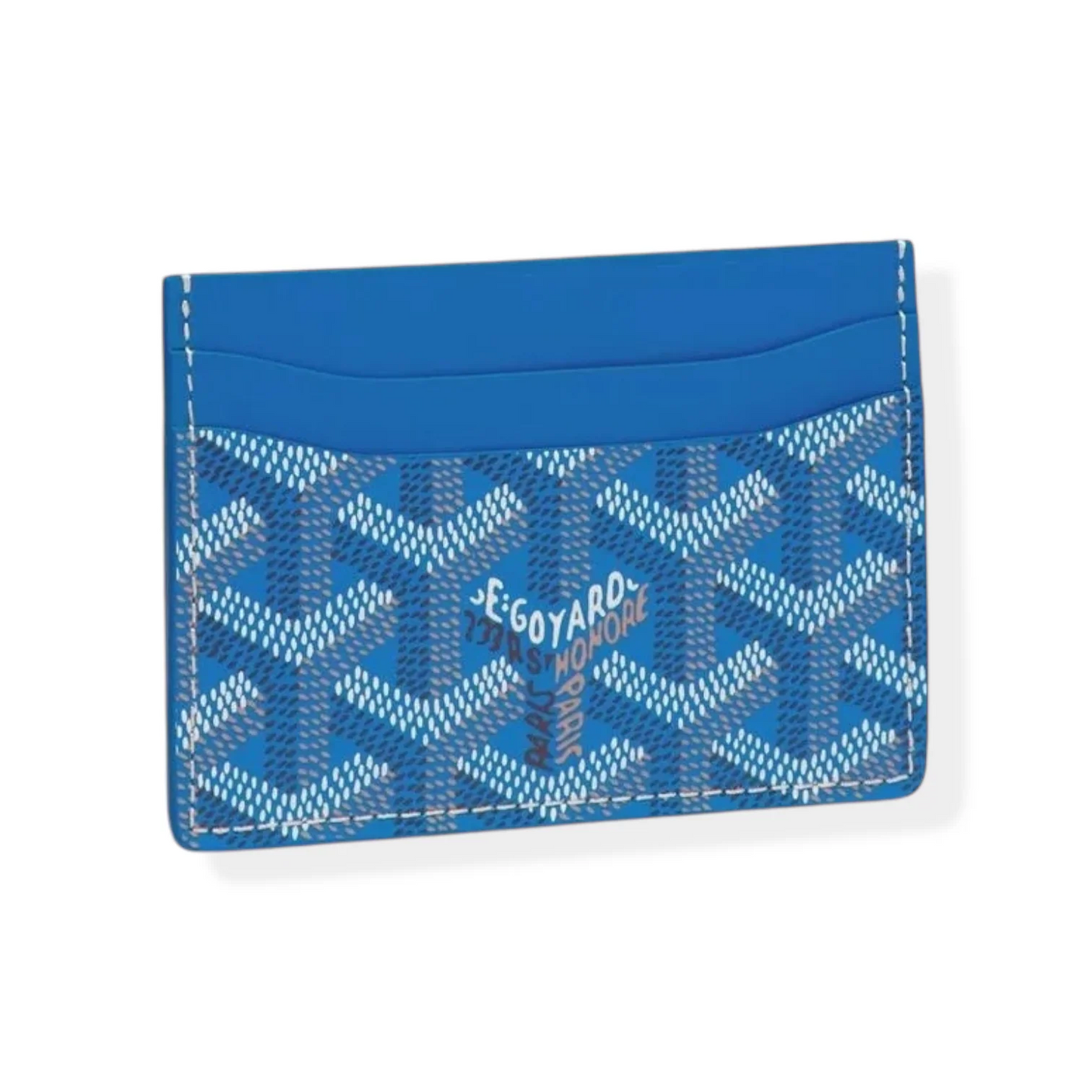 Classic French Pattern Slim Leather Card Wallet