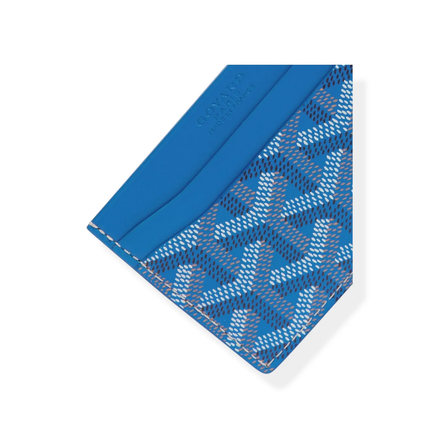 Classic French Pattern Slim Leather Card Wallet