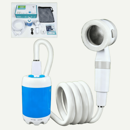 Portable Camping Shower Pump – Rechargeable Outdoor Shower Anywhere