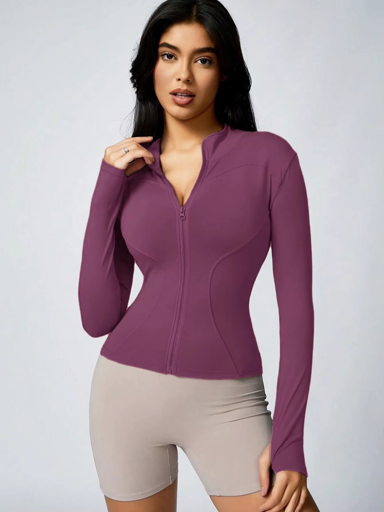 Women’s Full Zip Sports Jacket for Yoga