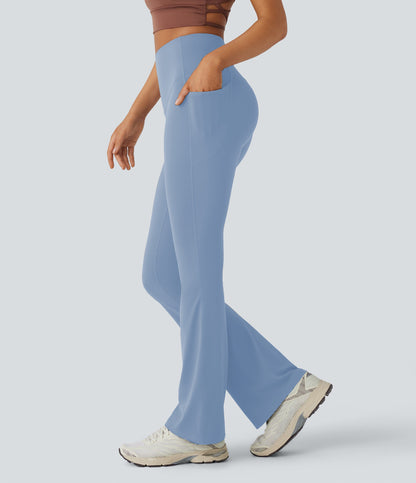 UltraSculpt™ SoCinched High Waisted Tummy Control Side Pocket Shaping Yoga Bootcut Leggings