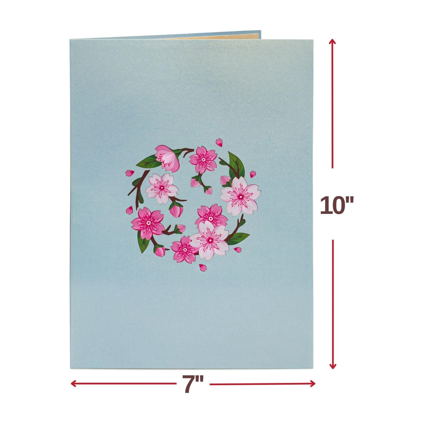 3D Cherry Blossom Flower Bouquet Pop Up Card