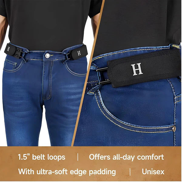 2Pcs Metal Hook Elastic Belt