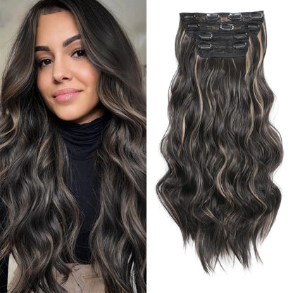 QBeauty 4pcs Clip In Hair Extensions