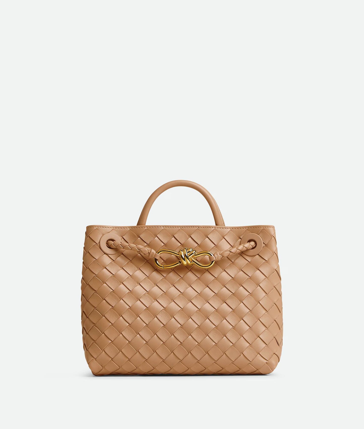 East/West Andiamo small intrecciato leather tote