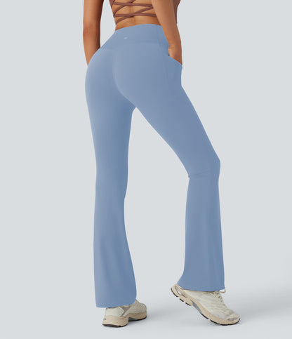 UltraSculpt™ SoCinched High Waisted Tummy Control Side Pocket Shaping Yoga Bootcut Leggings