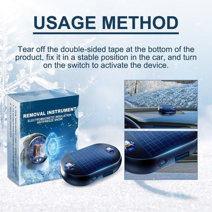 Solar Electromagnetic Molecular Interference Freeze and Snow Remover