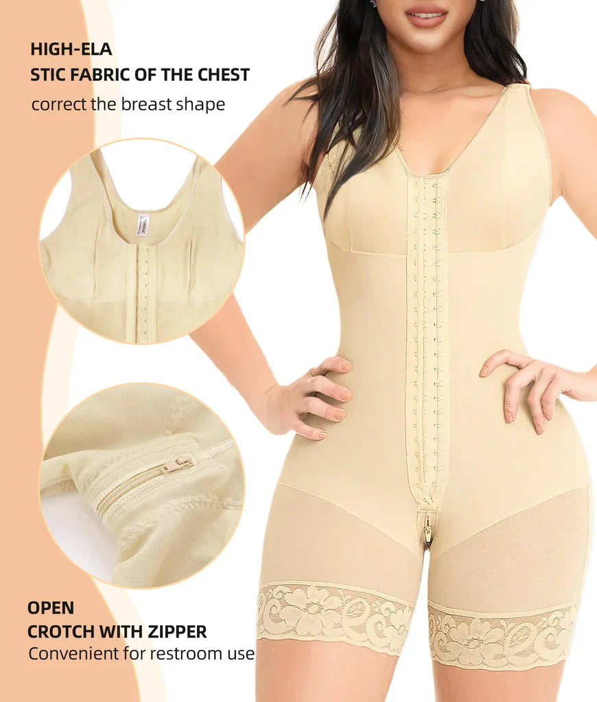 Fajas Shapewear for Women with Zipper Crotch