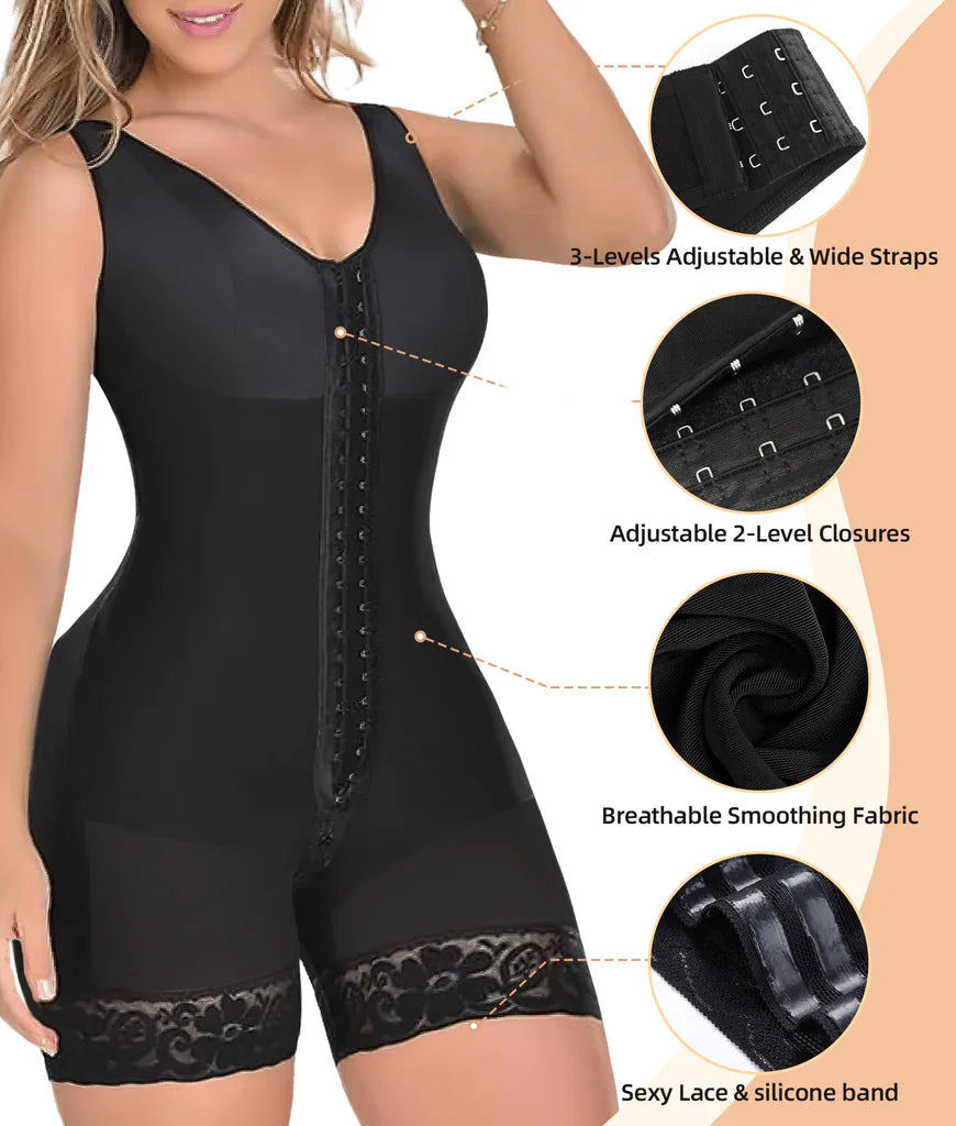 Fajas Shapewear for Women with Zipper Crotch
