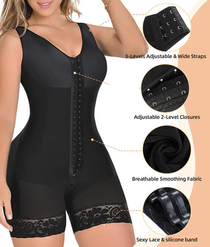 Fajas Shapewear for Women with Zipper Crotch