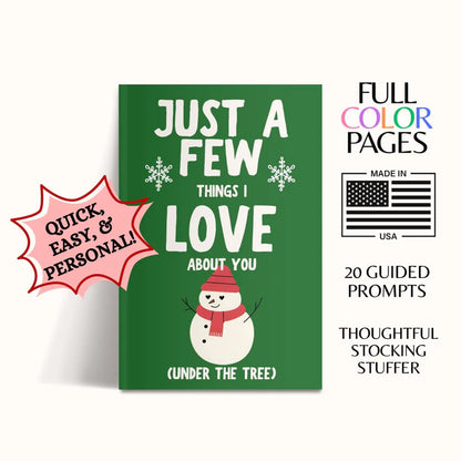 Just a Few Things I Love About You Couples Fill-In-Blank Book