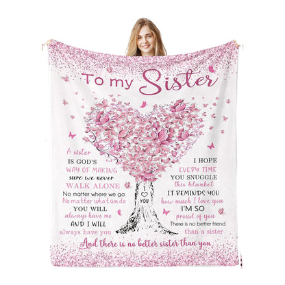 "To My Granddaughter" Soft Sherpa Blanket