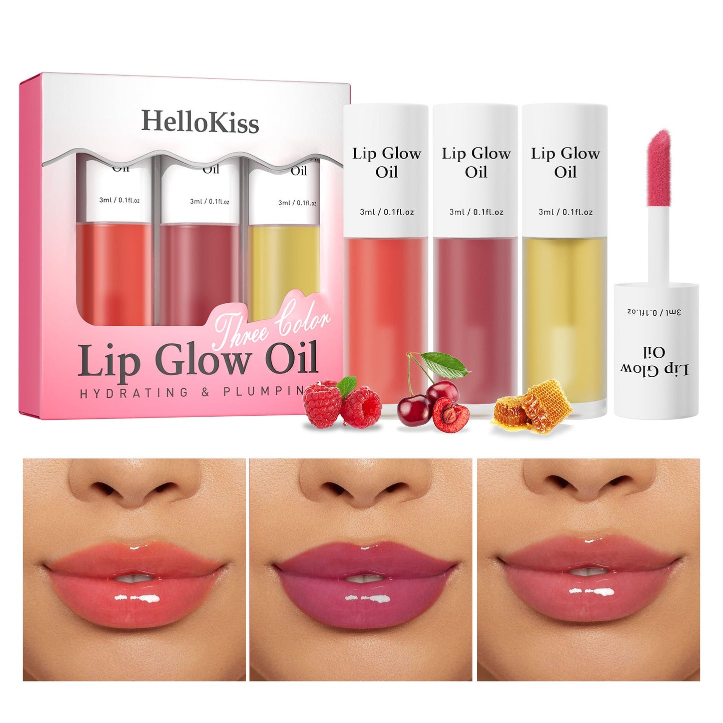 HelloKiss Lip Glow Oil Set
