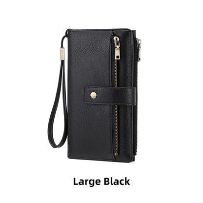 Women’s Small Tri-Fold Wallet – 18 Card Slots, Compact Design