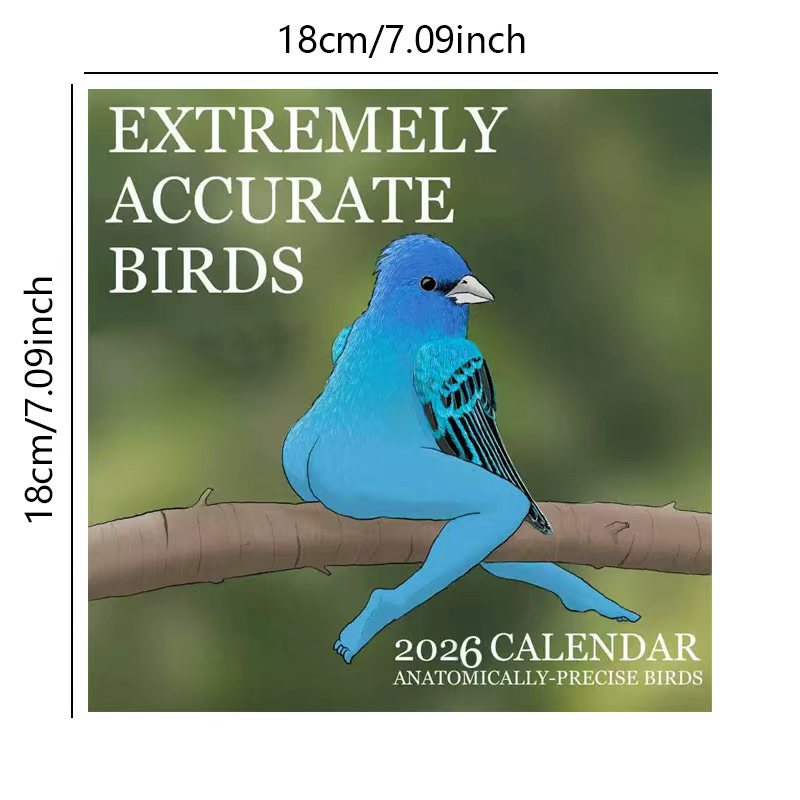 2026 Calendar of Extremely Accurate Birds