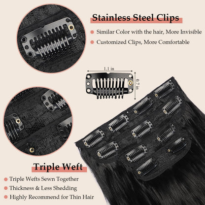 QBeauty 4pcs Clip In Hair Extensions