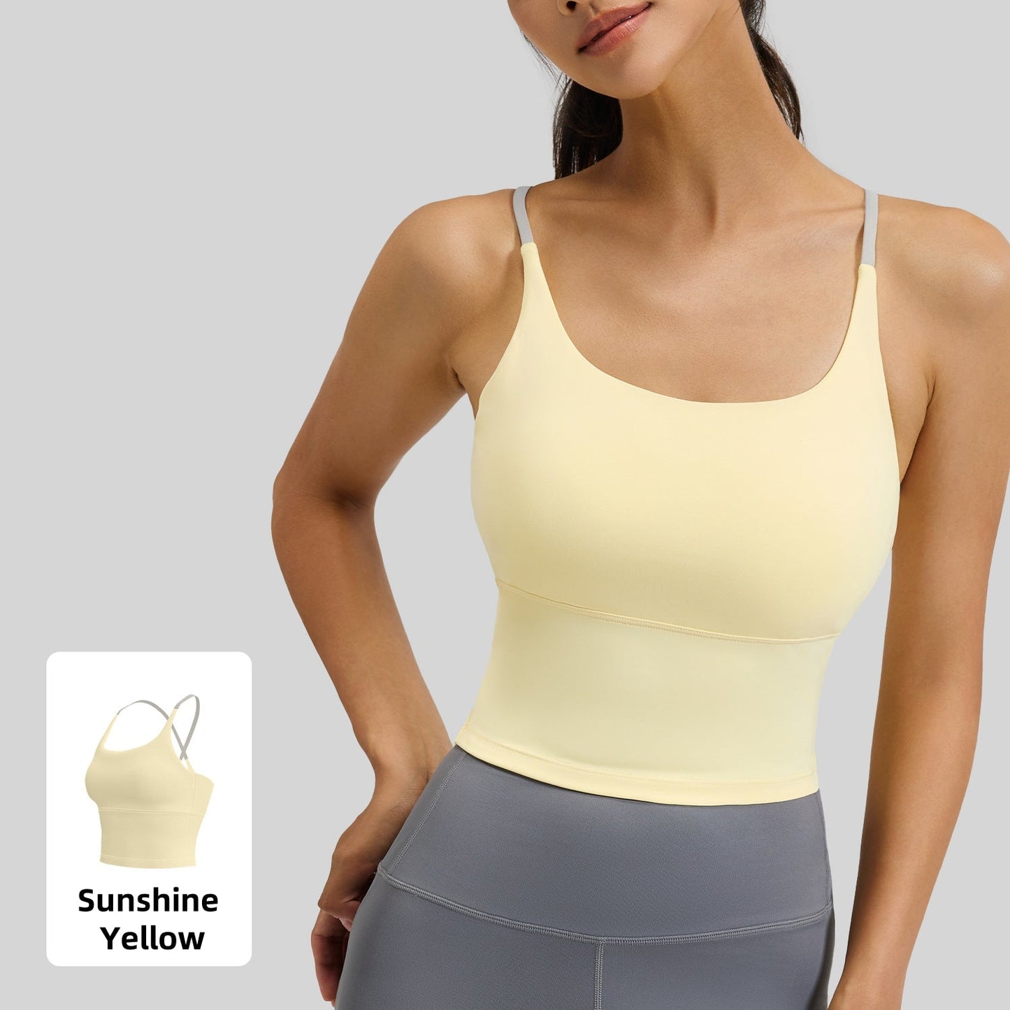 Sporty Women's Criss Cross Yoga Sports Bra