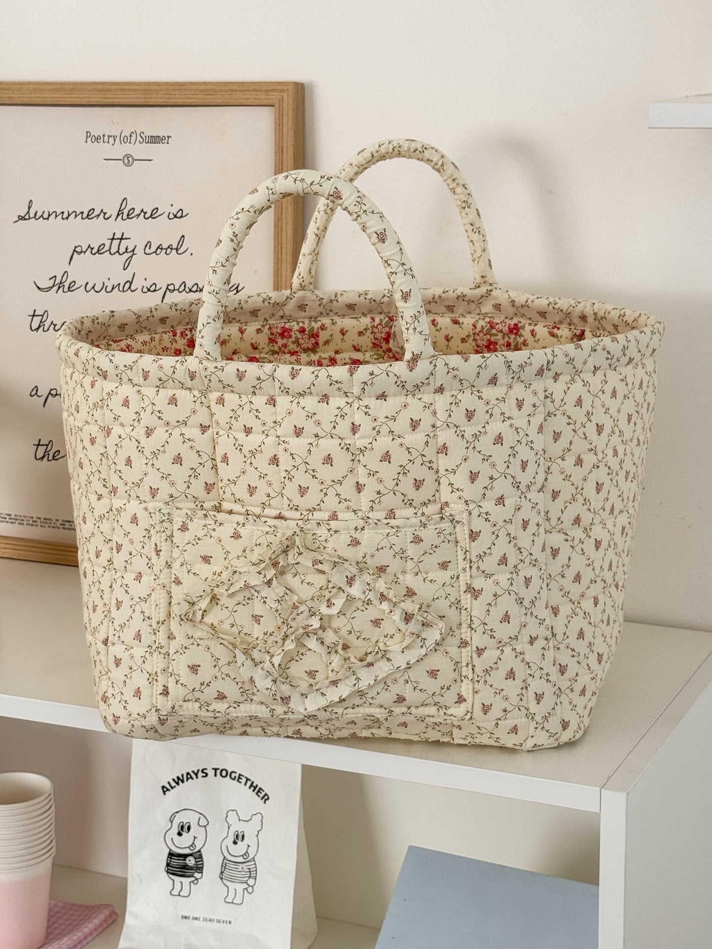 Floral Multi-Purpose Basket