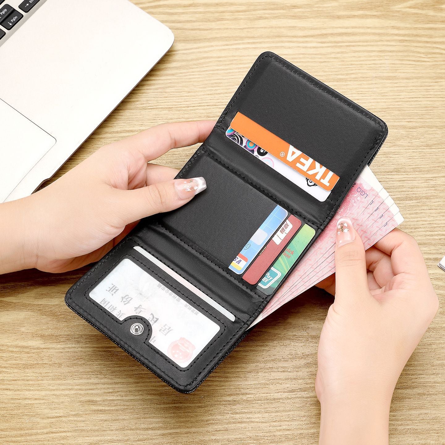 Premium Multi-functional Tri-fold Wallet for Men – Elegant, Compact, and Practical