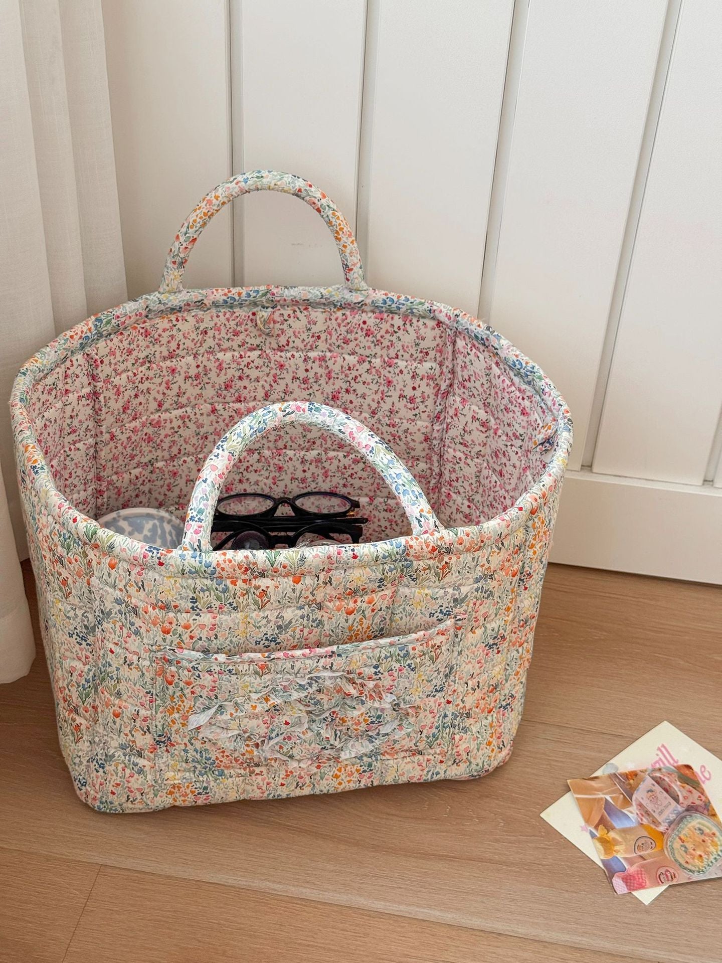 Floral Multi-Purpose Basket
