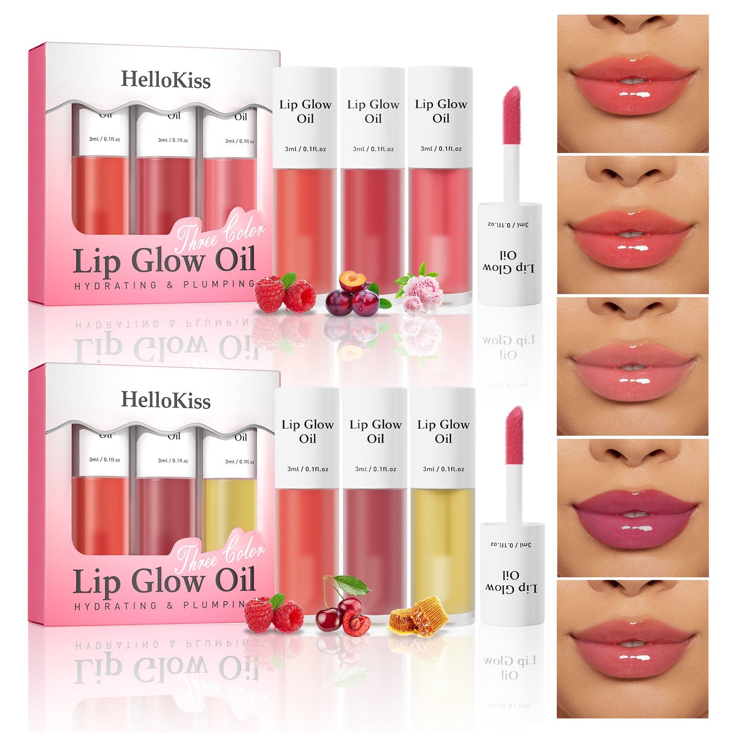 HelloKiss Lip Glow Oil Set