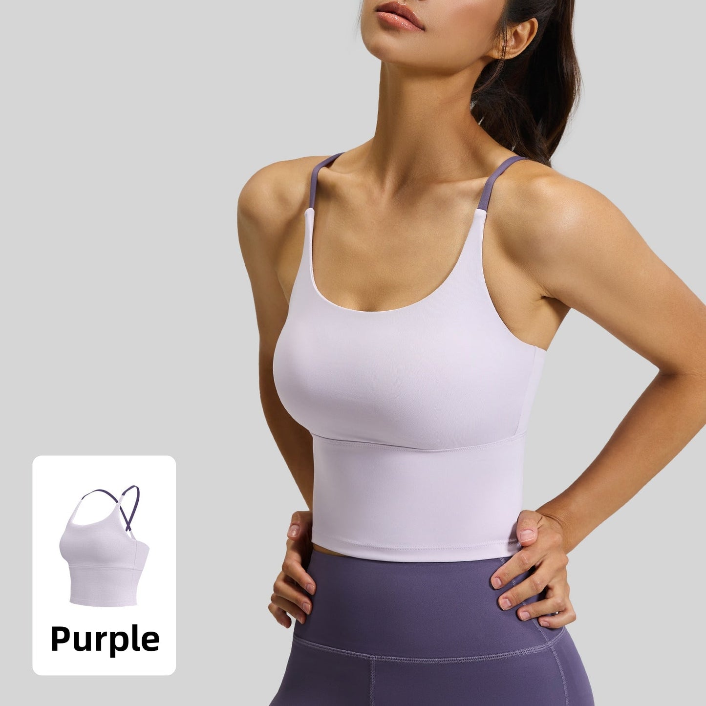 Sporty Women's Criss Cross Yoga Sports Bra