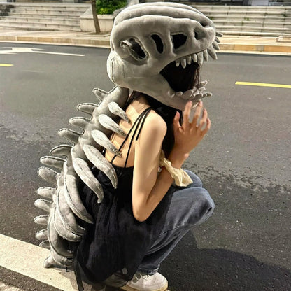 Spinosaurus Plush Dino Skeleton Outfit with 3D Spine