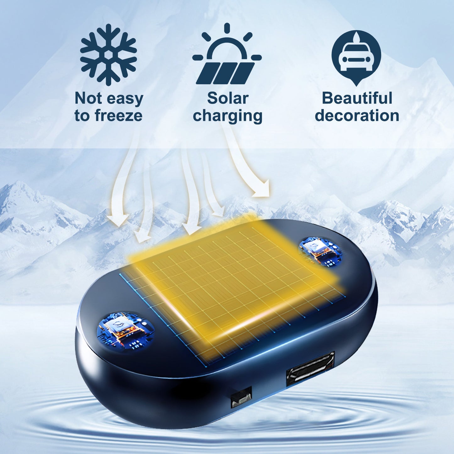 Solar Electromagnetic Molecular Interference Freeze and Snow Remover