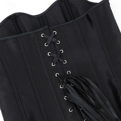 Victoria Gothic Body Shape Satin Waist Corset with Zip