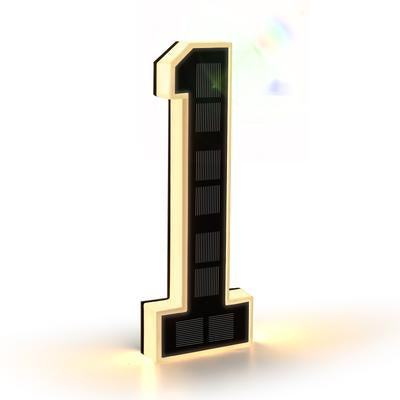 9 Inch Solar Lighted House Numbers for Outside